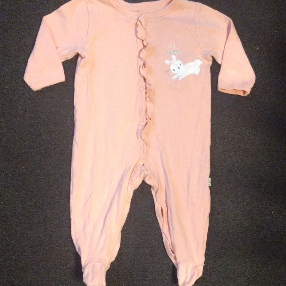 Pink Ruffled Bunny Kids One Piece